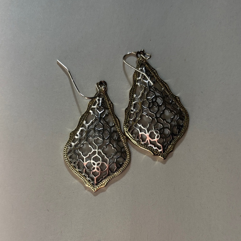 Kendra Scott Gold and Silver Addie Earrings